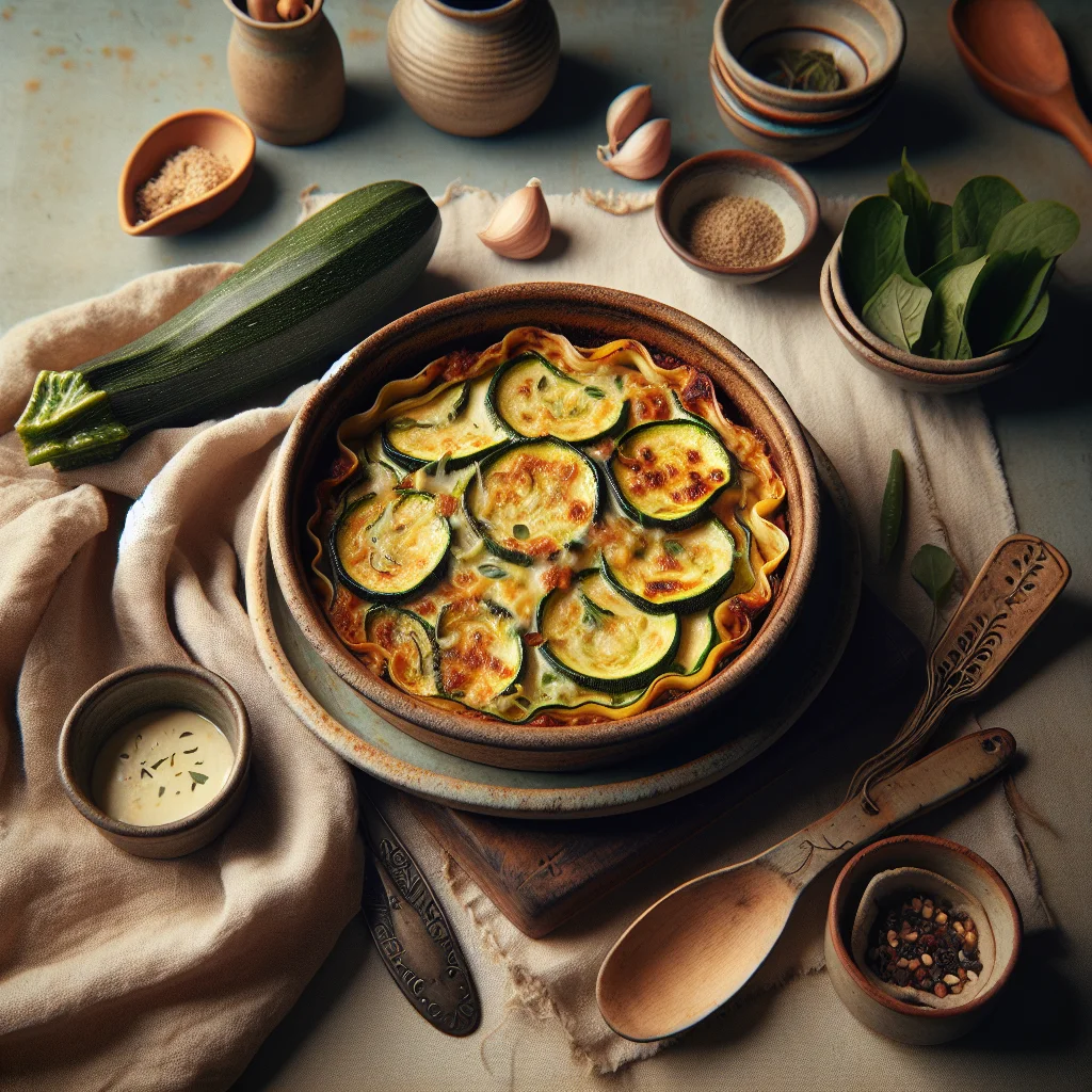 Lasanha de Abobrinha Vegetariana