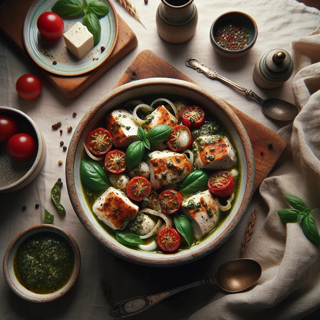 Frango Caprese Italiano com Pesto