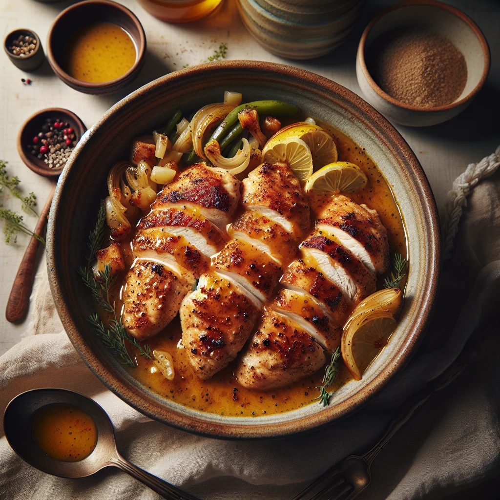 File de Frango Crocante com Molho de Mel e Mostarda