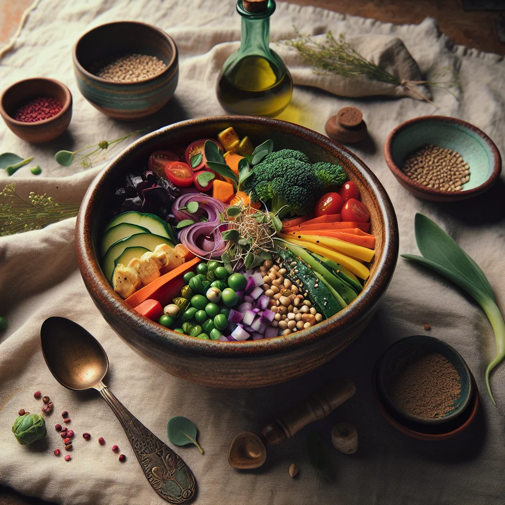 Colorful Vegan Buddha Bowl