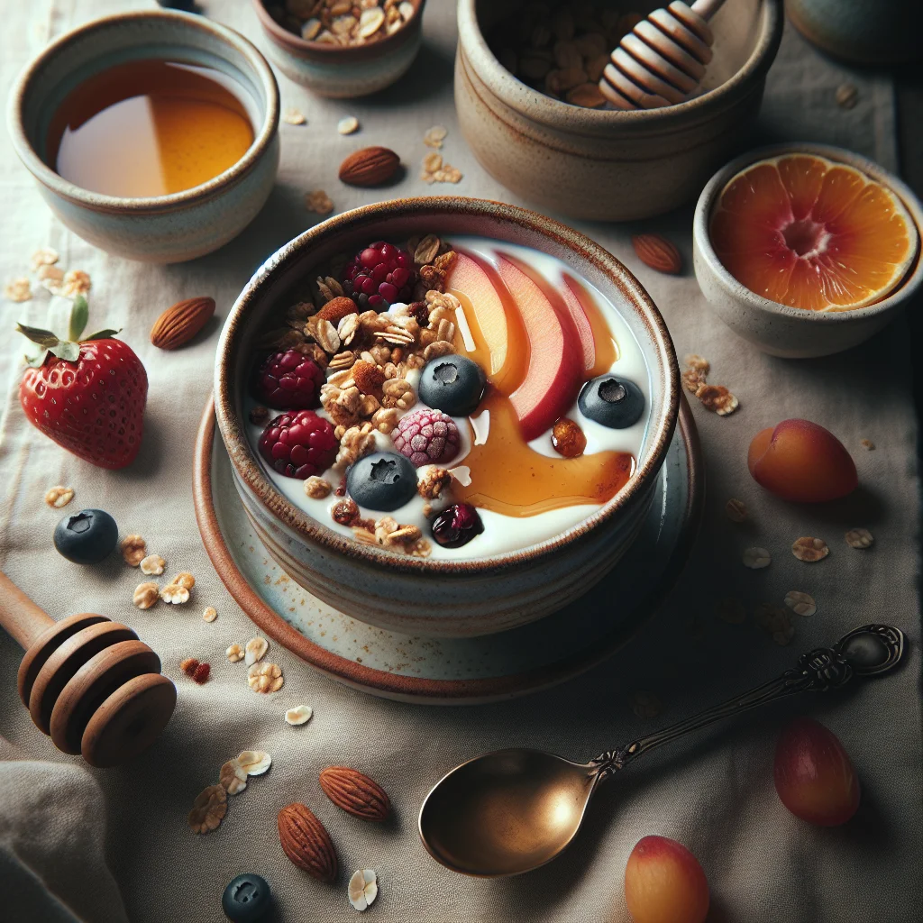 Frutado Iogurte Parfait com Granola e Mel