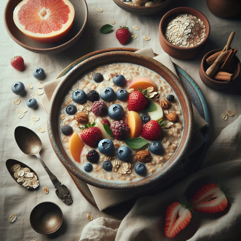 Delicious Oatmeal with Fresh Fruit