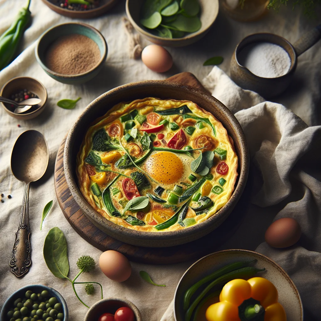 Omelete Camponesa com Legumes Frescos