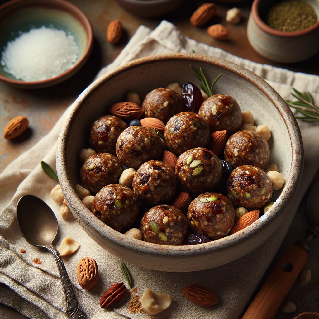 Healthy Energy Balls with Dates and Nuts