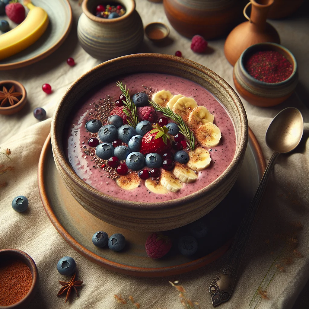 Gesunde Bananen-Beeren Smoothie