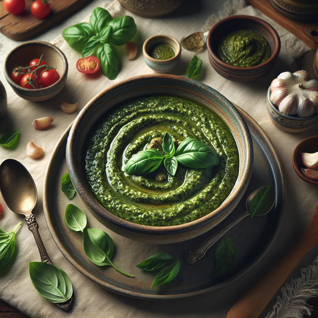 Verzauberndes Basilikum Pesto Sauce