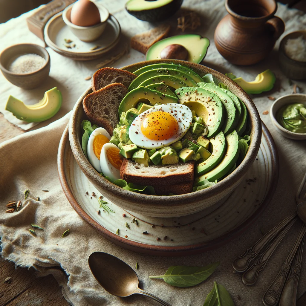 Delicious Avocado Egg Salad on Whole Wheat Bread