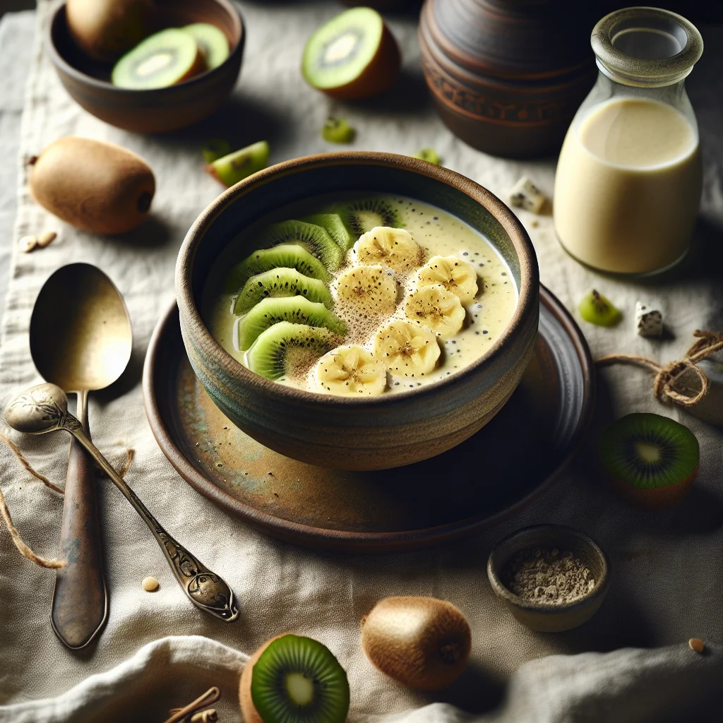 Erfrischender Bananen-Kiwi Smoothie