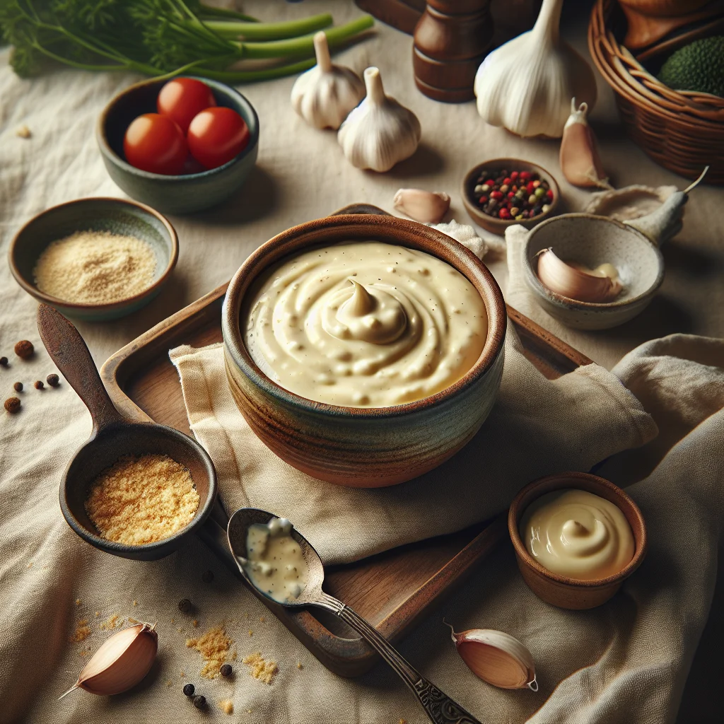 Hausgemachte Cremige Knoblauchsauce