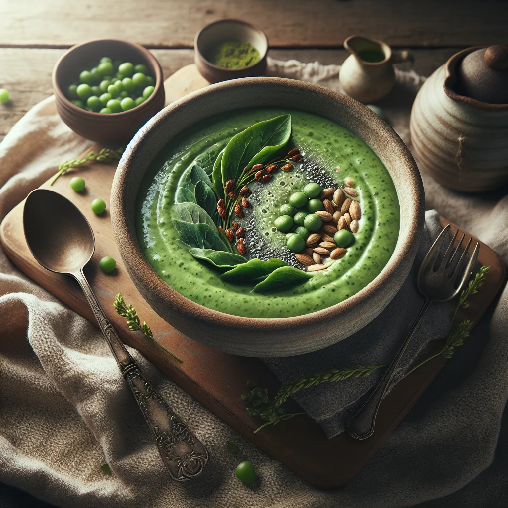 Tigela de Smoothie Verde Saudável
