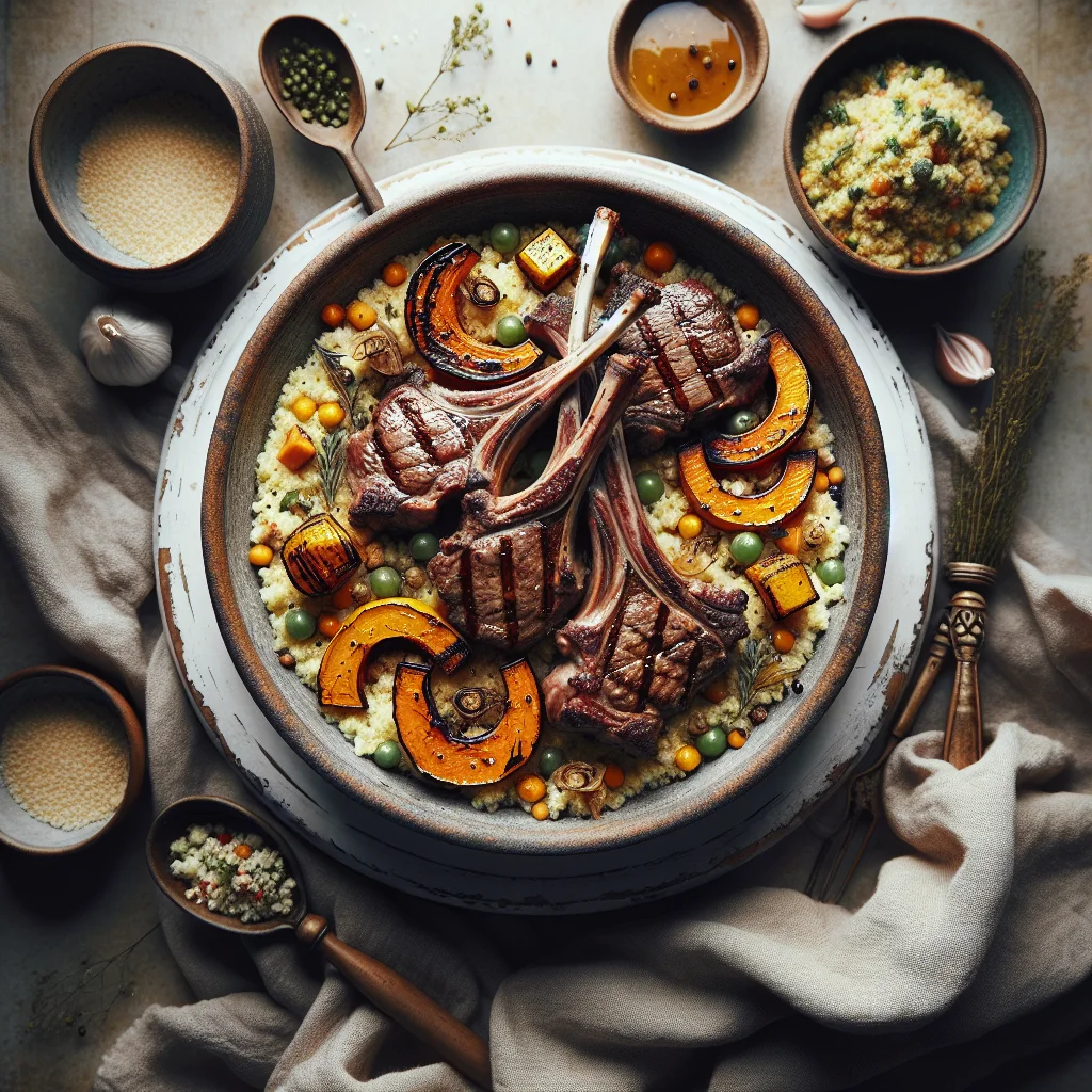 Chef's Special: Gegrilde Lamskoteletten met Couscous en Geroosterde Pompoen