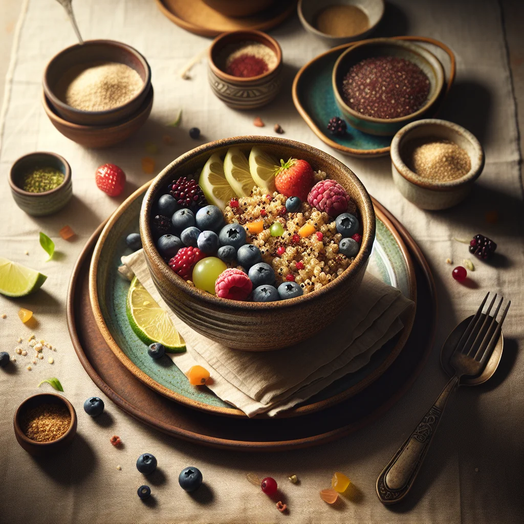 Wholesome Quinoa Breakfast with Fresh Fruits