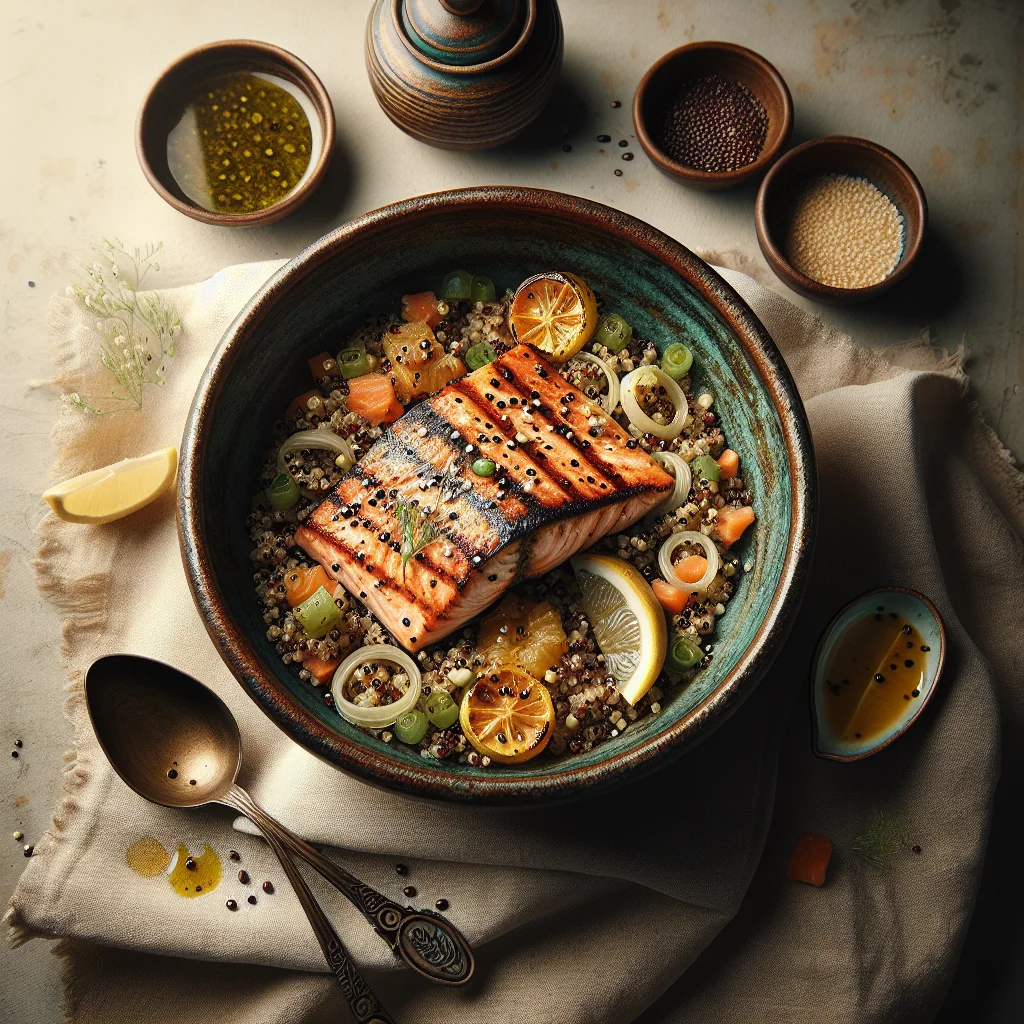 Chef's Special: Grilled Salmon with Quinoa and Citrus Salsa