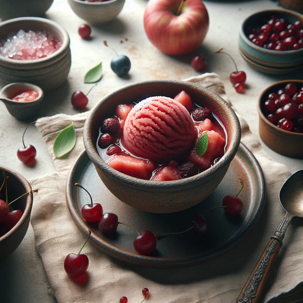 Homemade Red Fruit Sorbet
