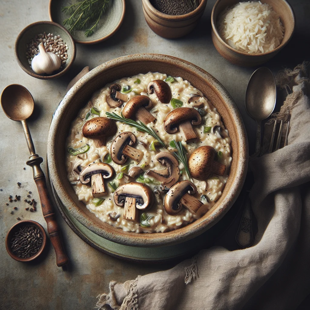 Risoto Cremoso de Cogumelos