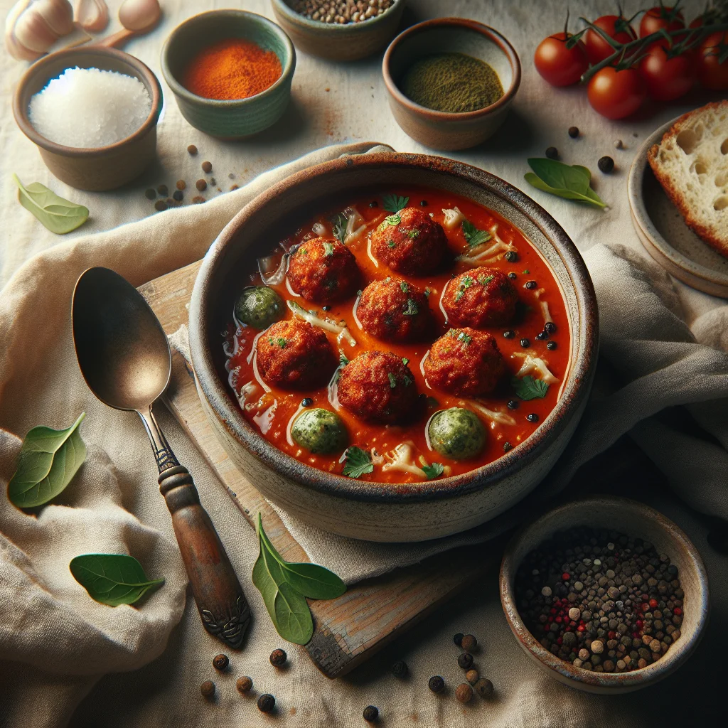 Almocinhos de Legumes em Molho de Tomate Picante