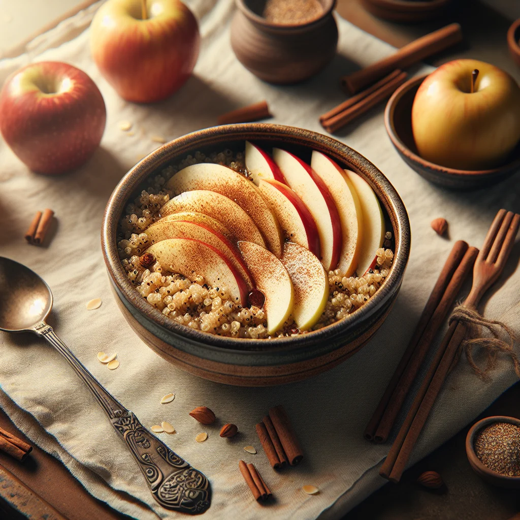 Breakfast Quinoa with Apple and Cinnamon