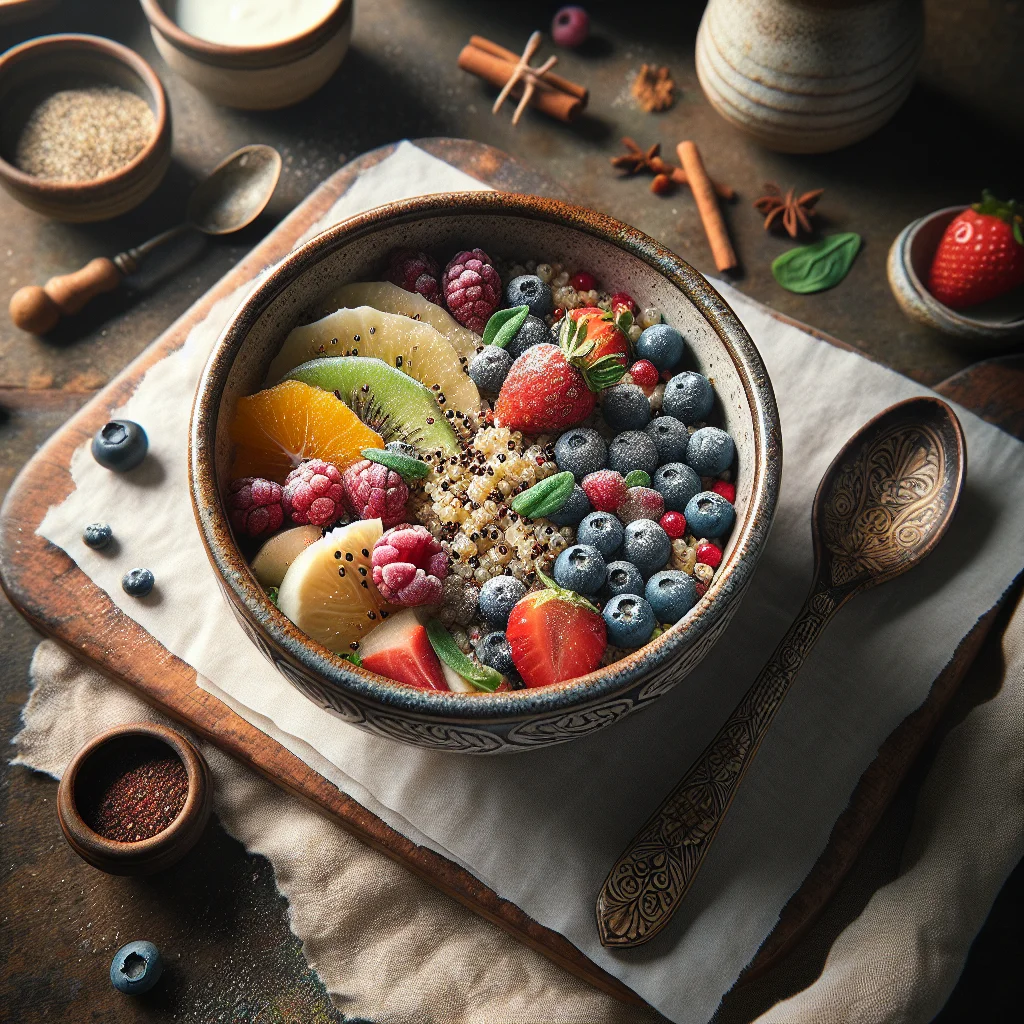 Breakfast Quinoa Bowl with Fresh Fruit