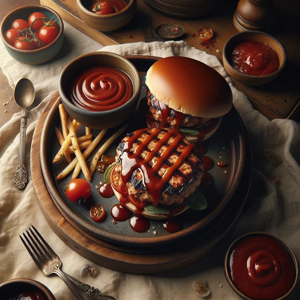 Turkey Burgers with Homemade BBQ Sauce
