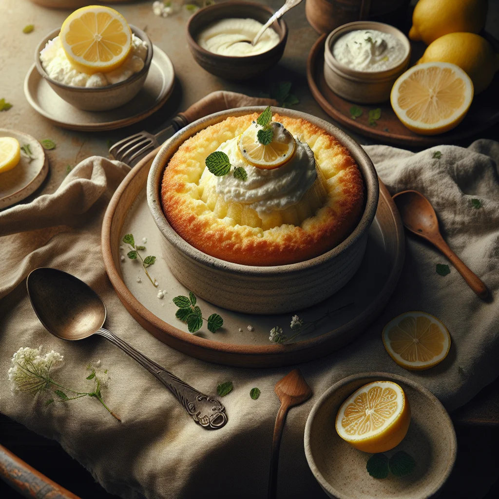 Luftige Zitronen Ricotta Torte