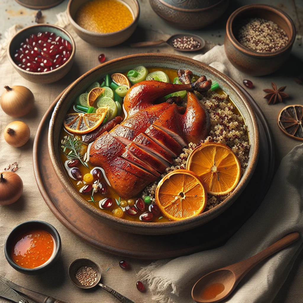 Chef's Special: Roasted Duck with Orange Glaze and Quinoa Salad