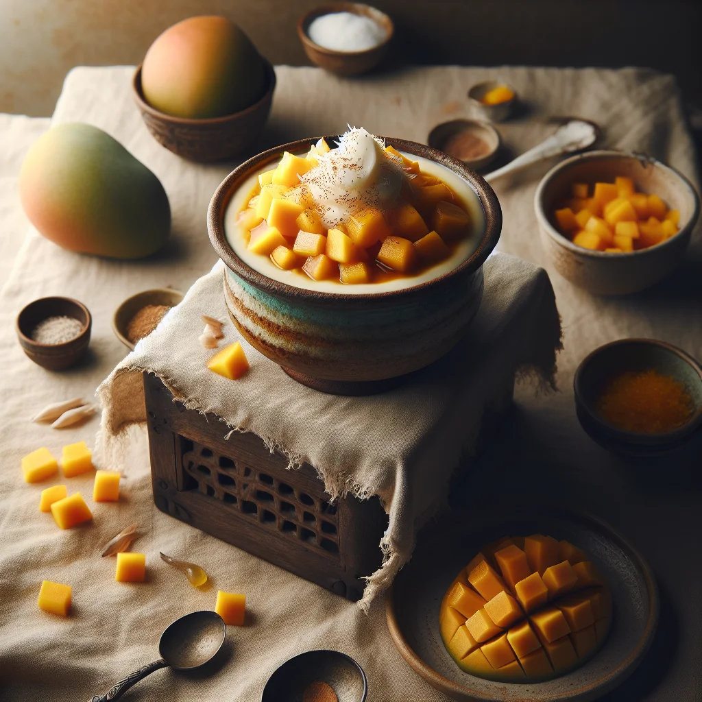 Exotische Mango Kokos Parfait