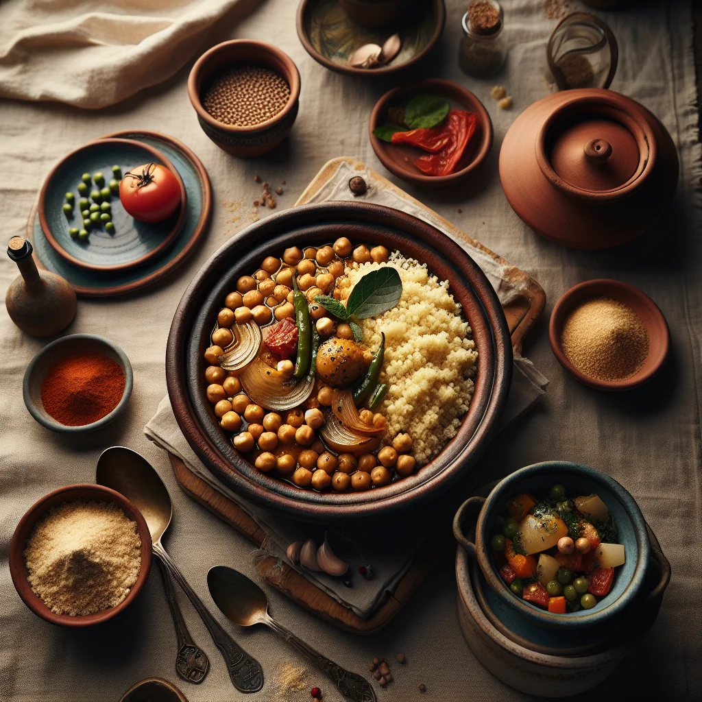 Moroccan Chickpea Tagine with Couscous