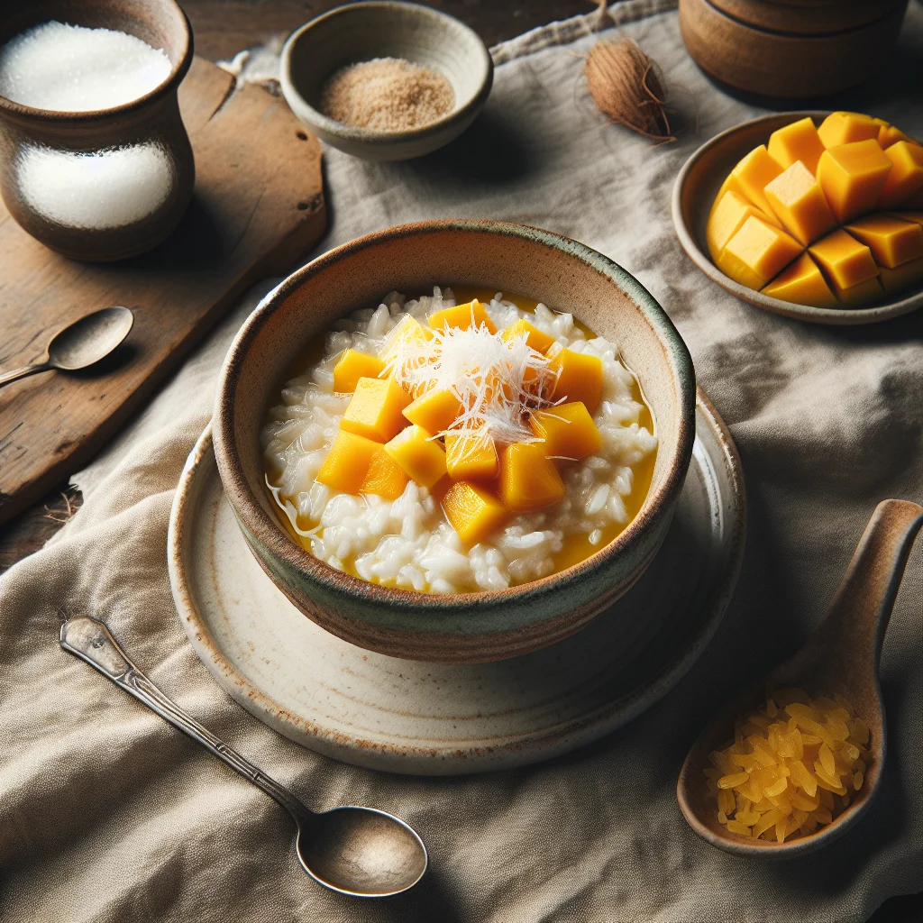 Doce de Manga e Coco Arroz Doce