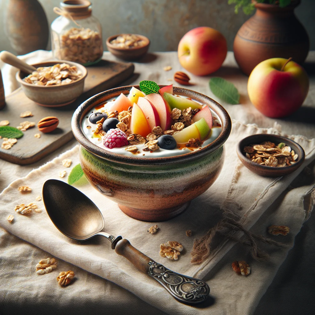 Kwark de Frutas com Granola e Frutas Mistas