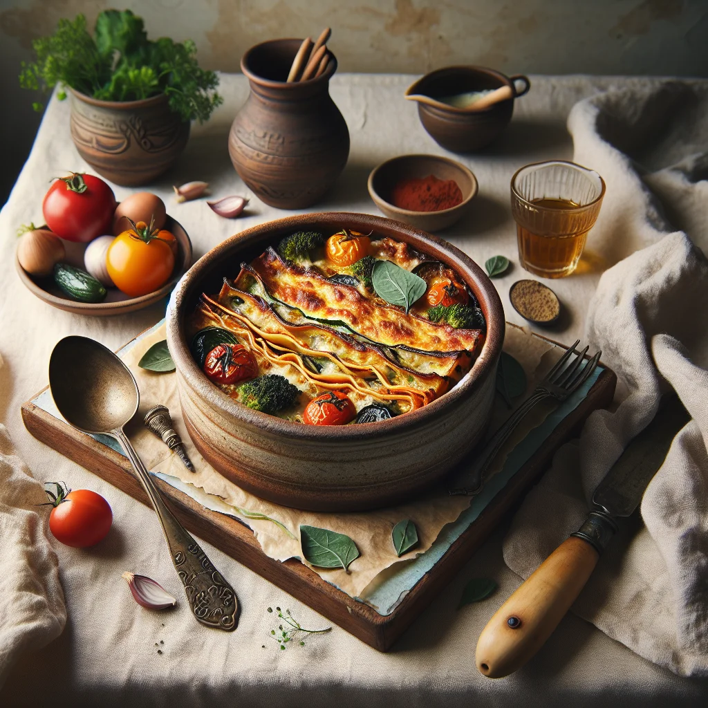 Lasanha de Legumes Assados Italiana