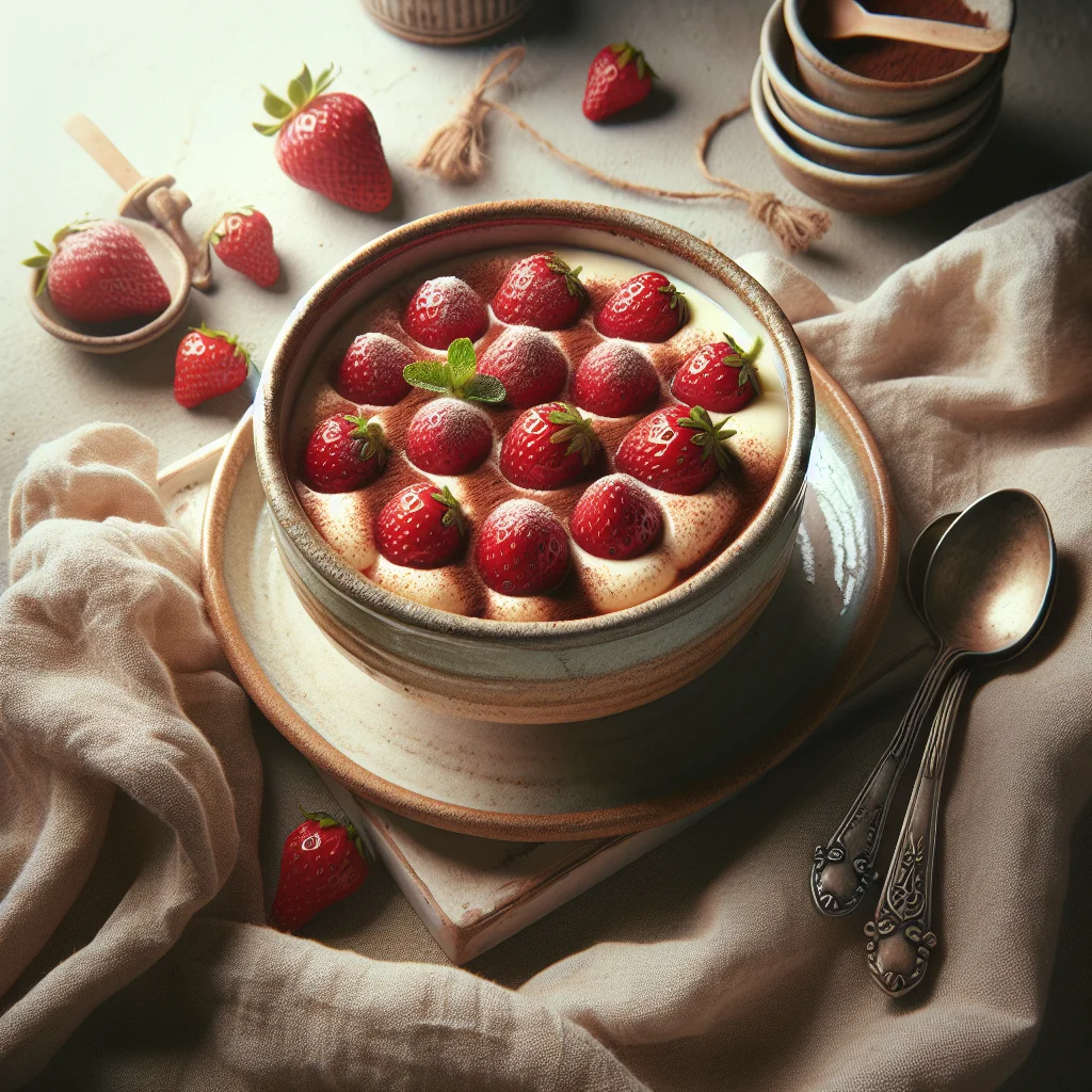 Tiramisu de Morango Caseiro