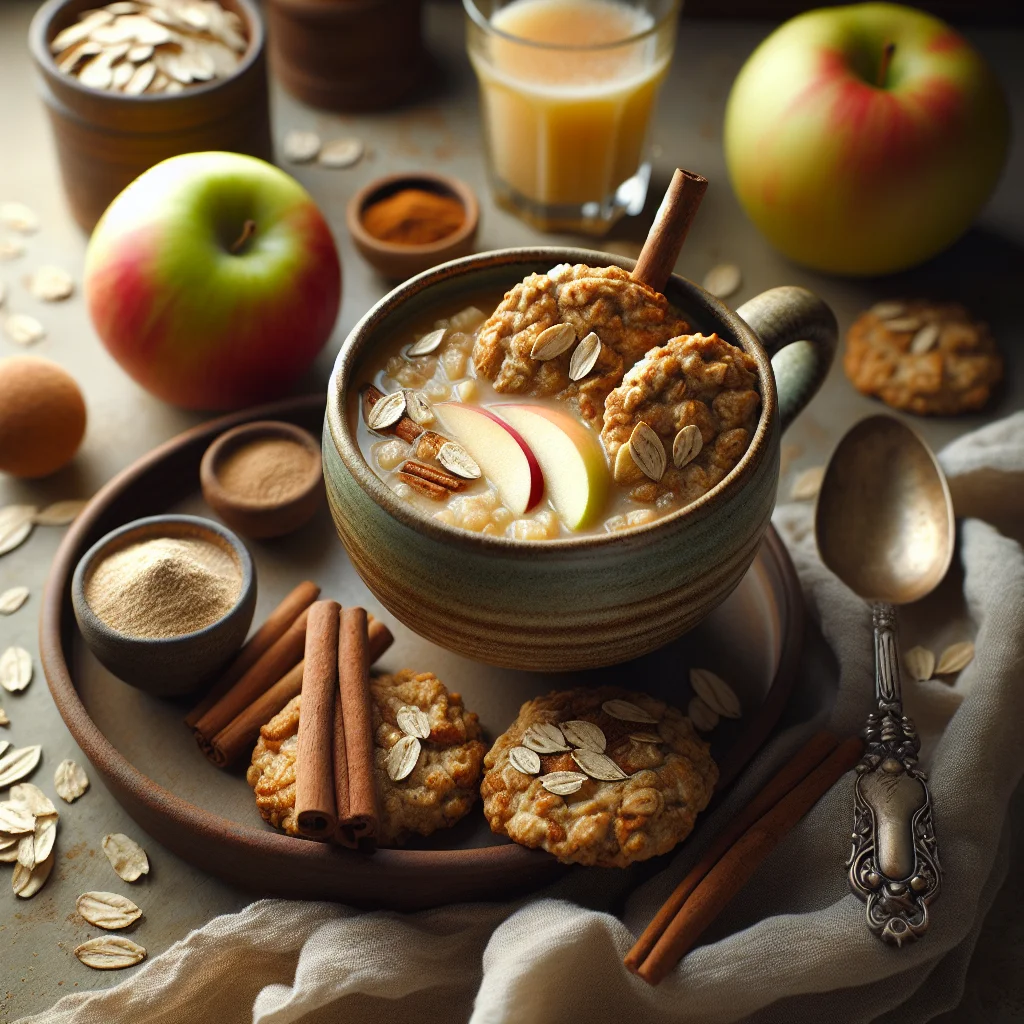 Healthy Oatmeal Cookies with Apple and Cinnamon