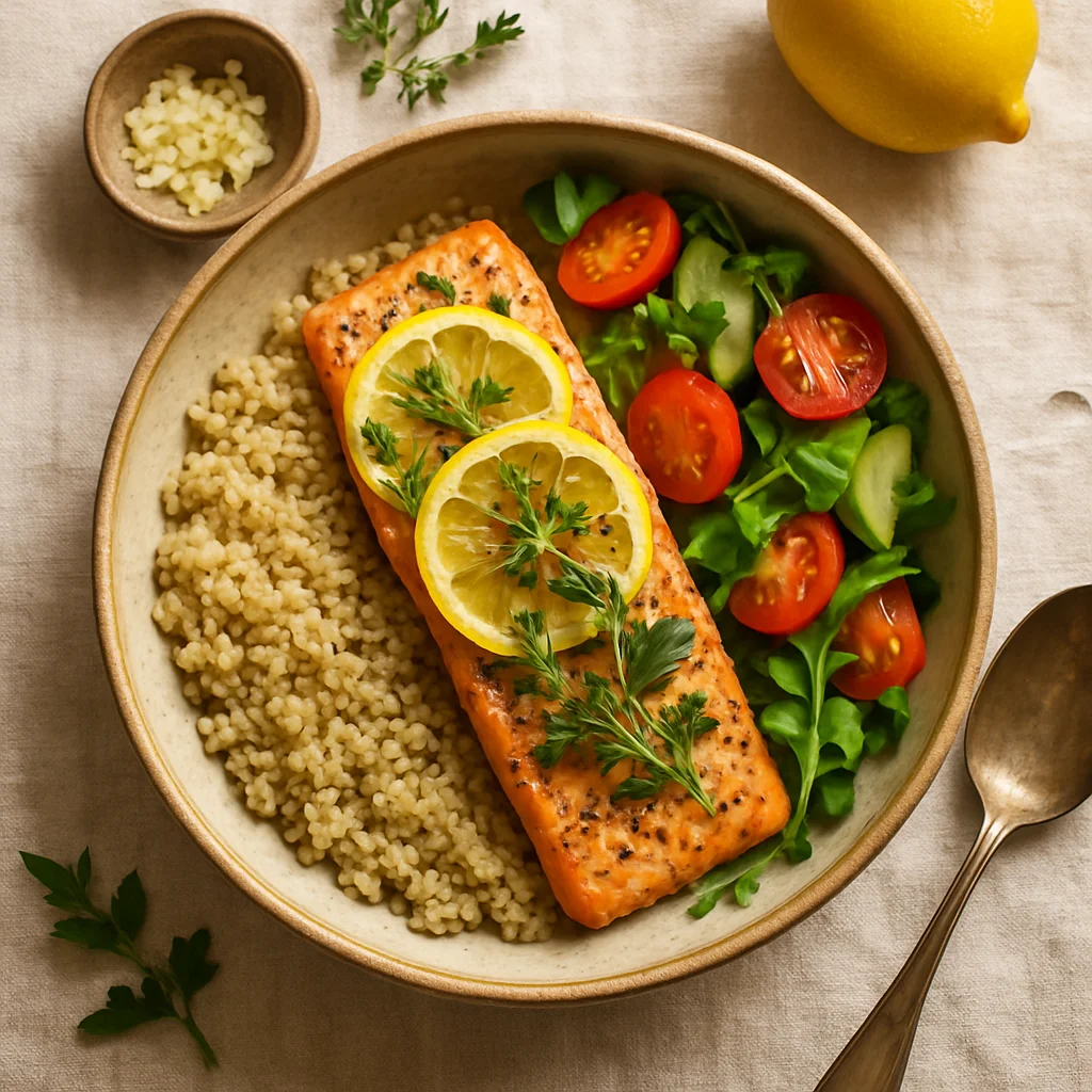 Mediterrane Zalm uit de Oven met Verse Kruiden en Citroen