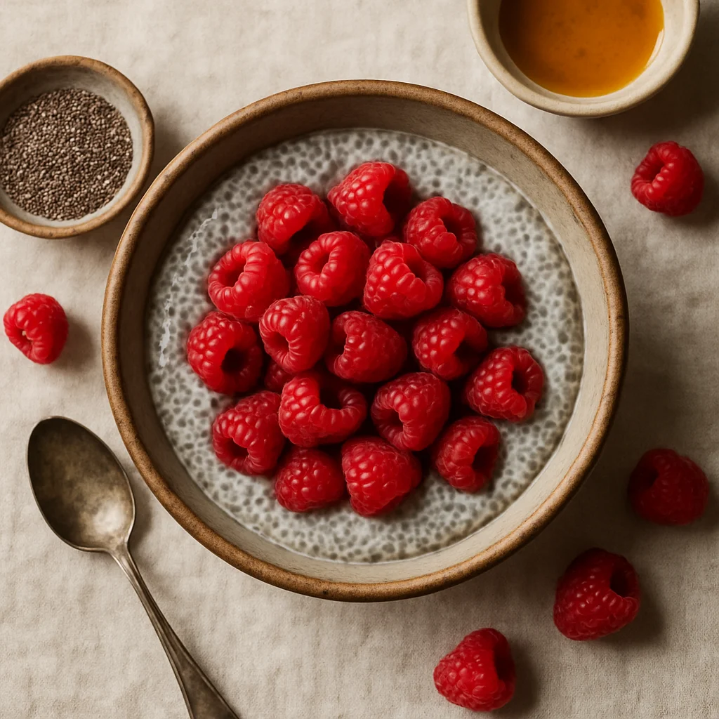 Chia Pudding de Framboesa Frutada