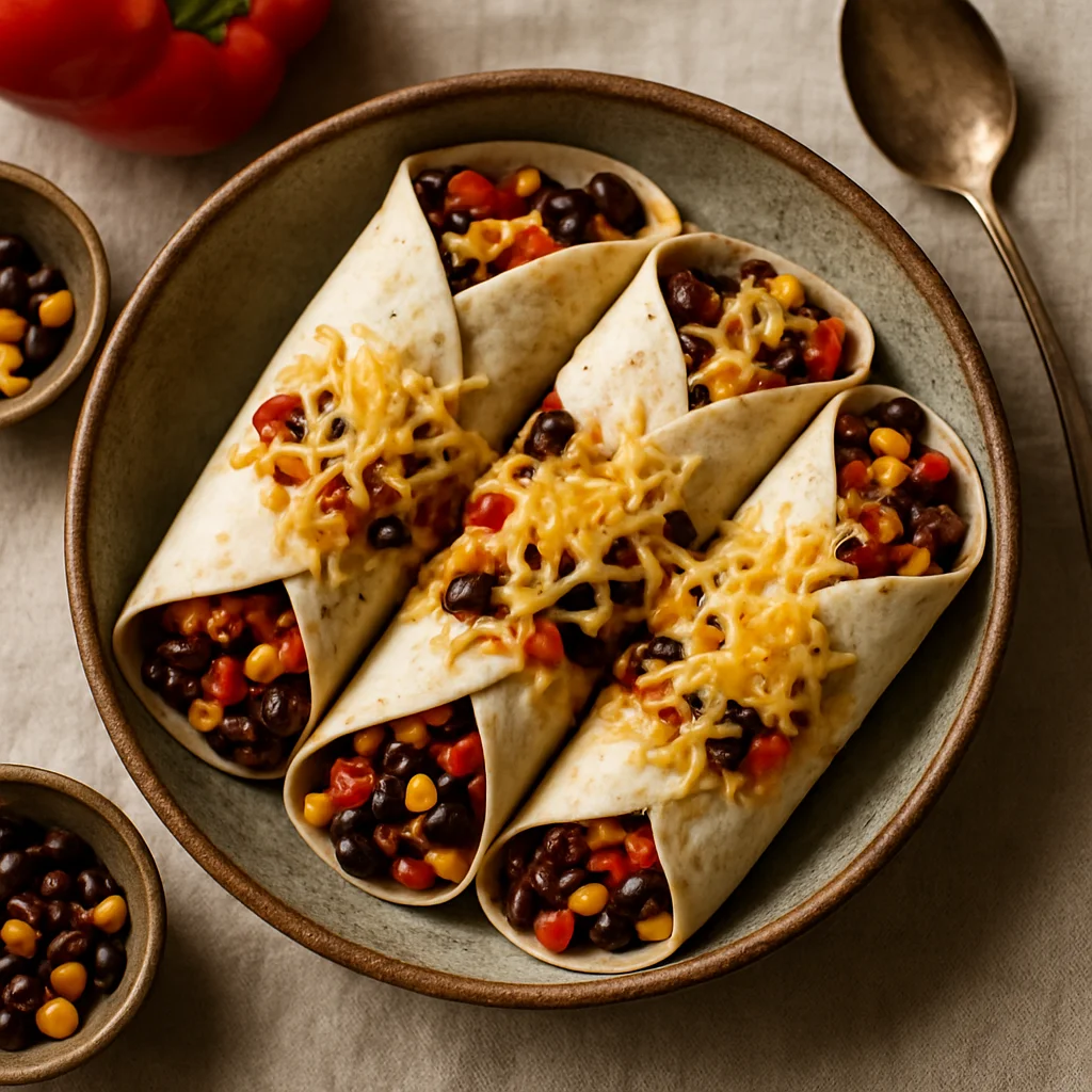Vega Mexicaanse Wraps met Zwartebonen en Mais