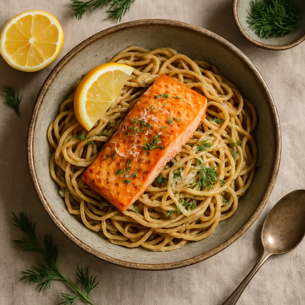 Zalige Zalm Pasta met Citroen en Dille
