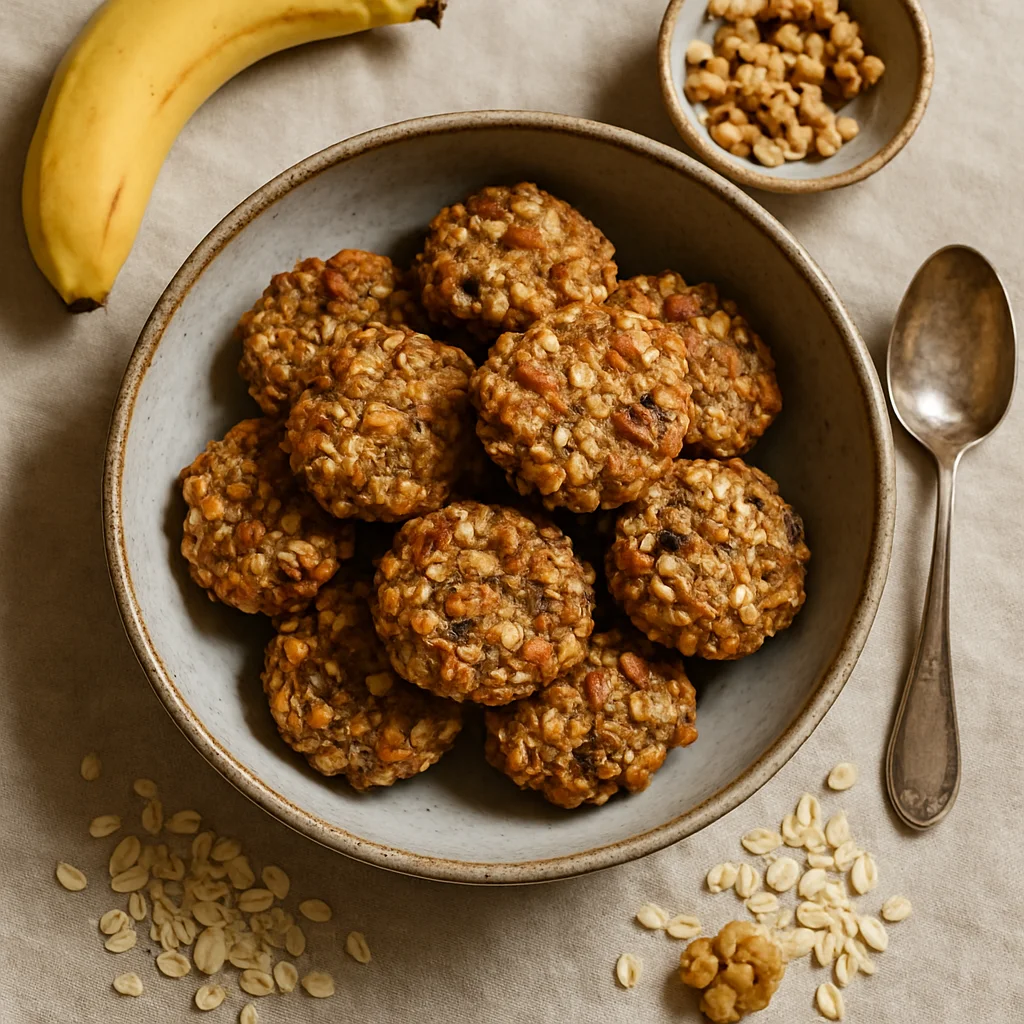 Gezonde Havermoutkoekjes met Banaan en Noten