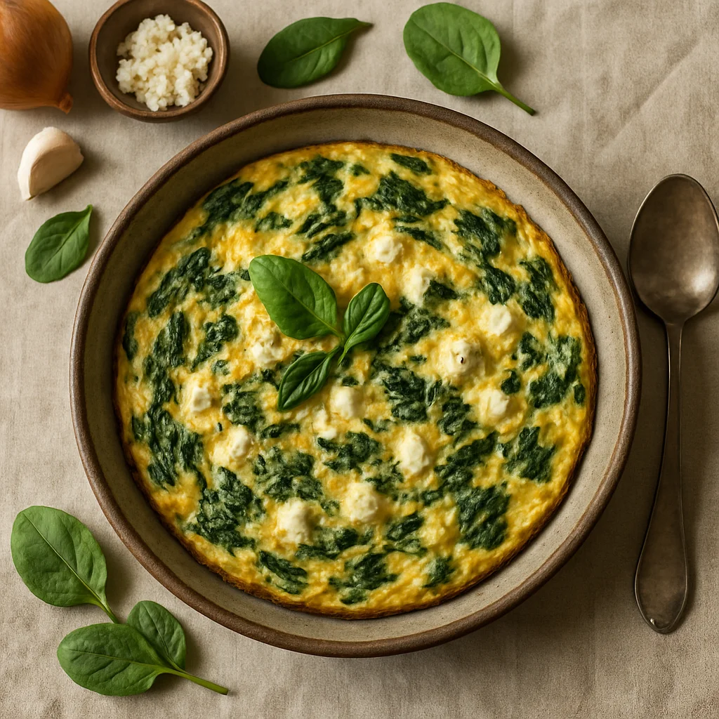Fantastische Frittata met Spinazie en Feta