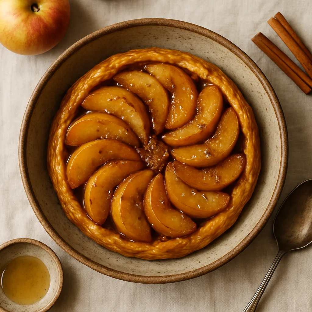 Heerlijke Honing-Kaneel Appel Tarte Tatin