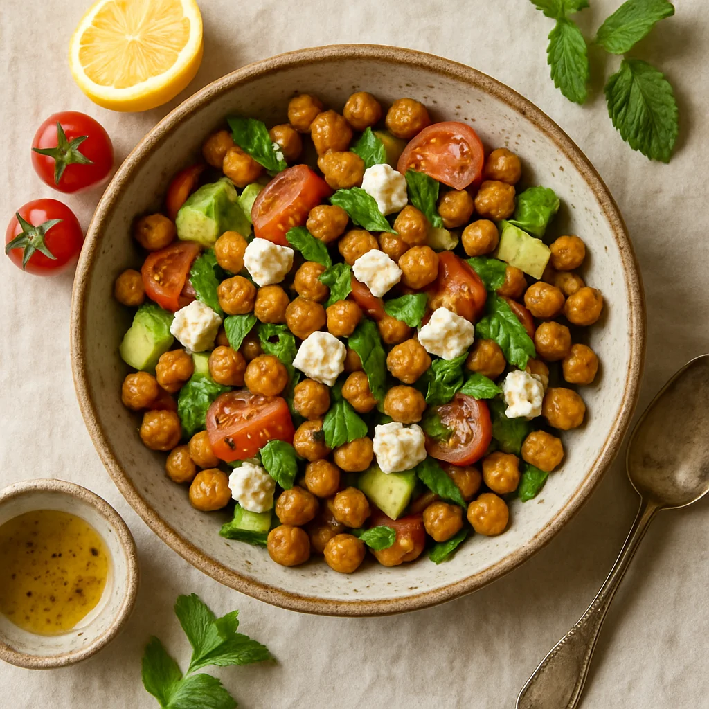 Spiced Chickpea Salad with Feta