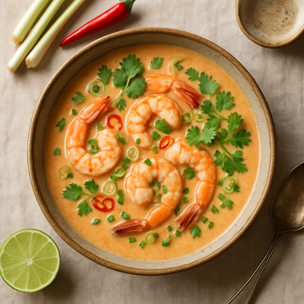 Chef's Thaise Garnalensoep met Citroengras en Kokos