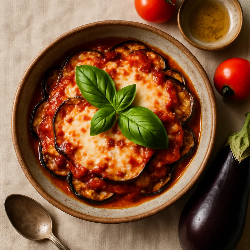 Healthy Italian Eggplant Parmigiana