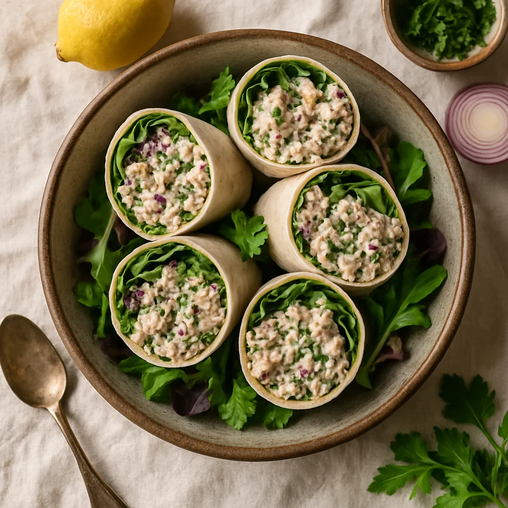 Lichte en frisse Tonijnsalade Wrap
