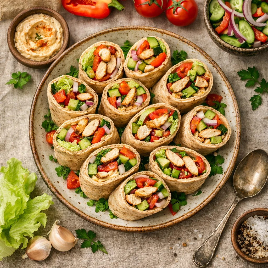 Gezonde makkelijke lunch wraps recept