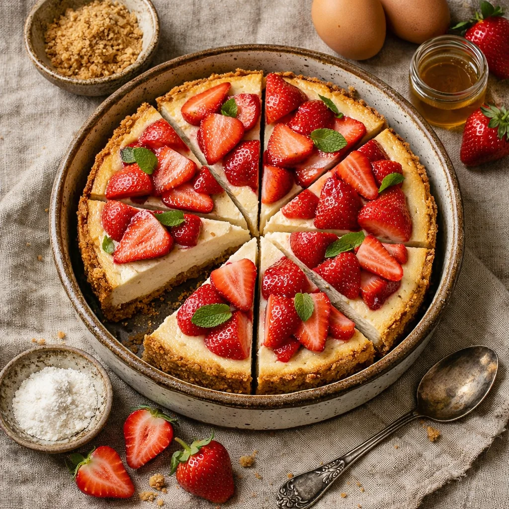 Heerlijke Suikervrije Aardbeien Cheesecake