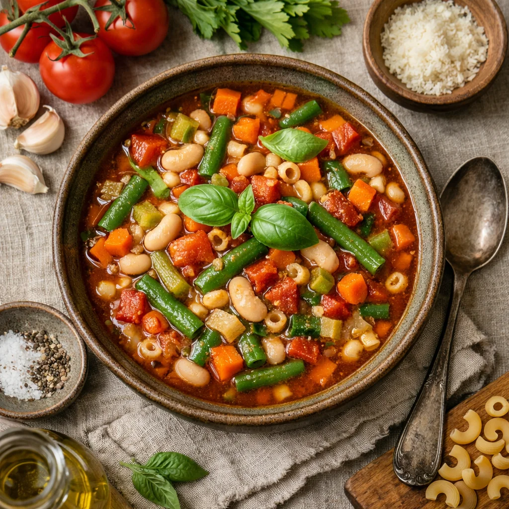 Verse Italiaanse Minestrone Soep