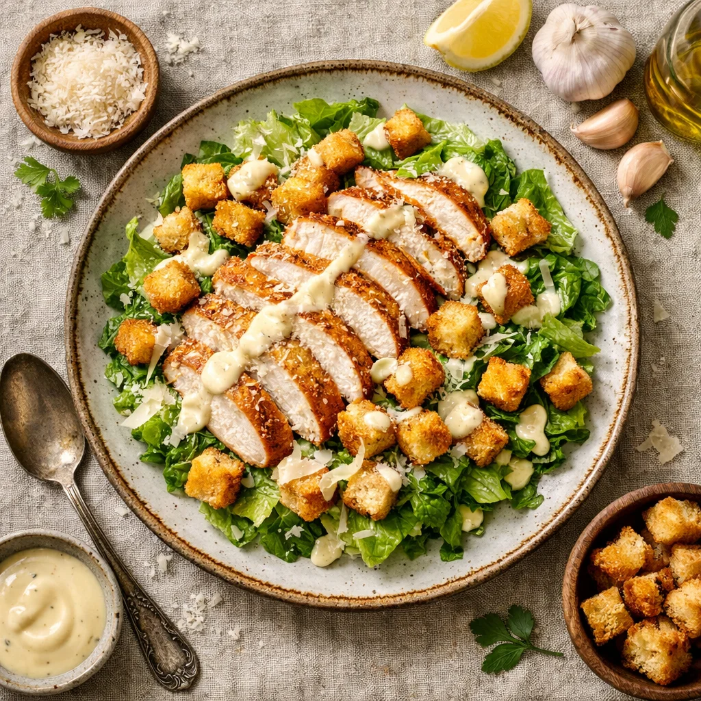 Vers Geroosterde Kip Caesar Salade