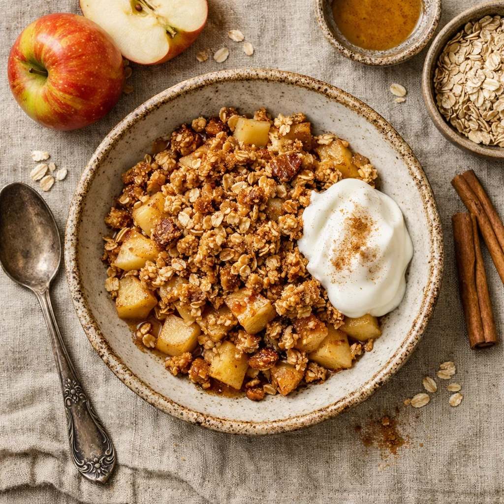 Heerlijke Havermout Appelcrumble met Kaneel