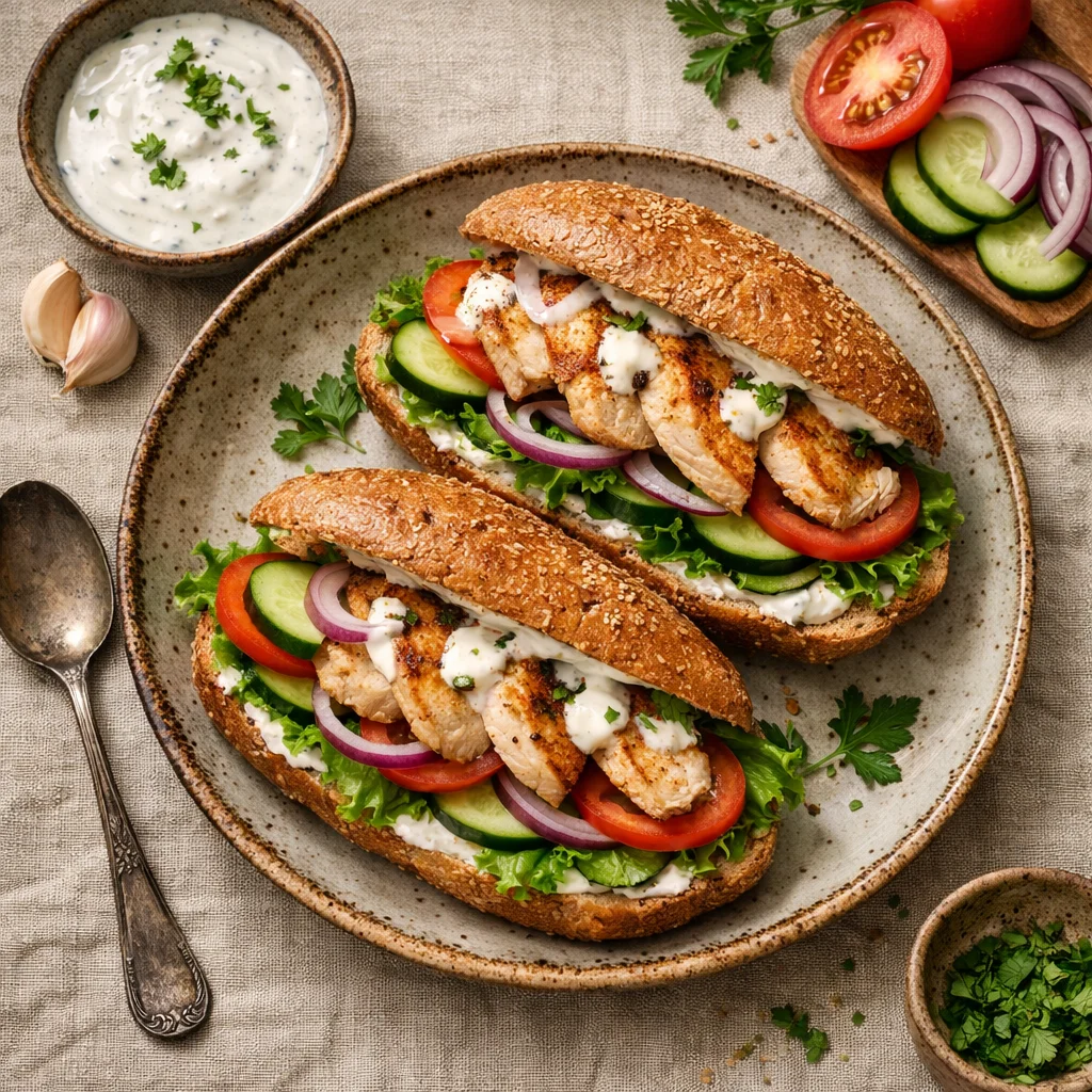 Gezonde Volkoren Broodje Kipfilet Recept voor Lunch