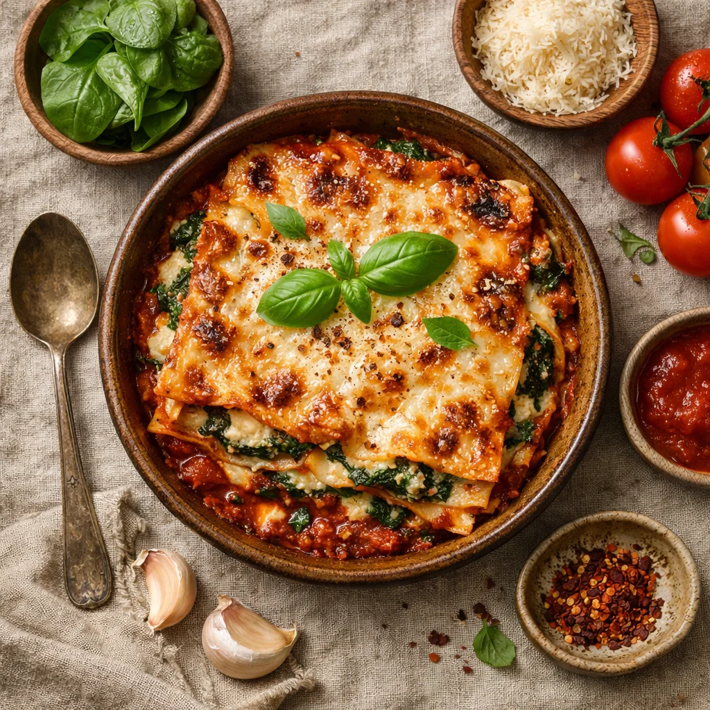 Heerlijke Vegetarische Lasagne met Spinazie en Ricotta